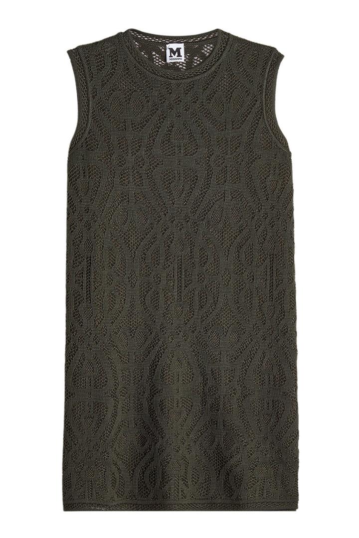 M Missoni M Missoni Crochet Dress With Cotton And Wool