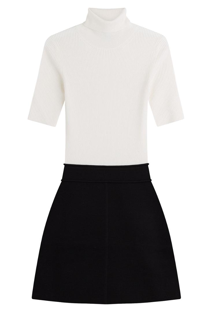 Theory Theory Two Tone Knit Dress - Multicolor