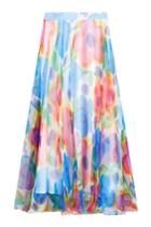 Christopher Kane Christopher Kane Printed Chiffon Maxi Skirt