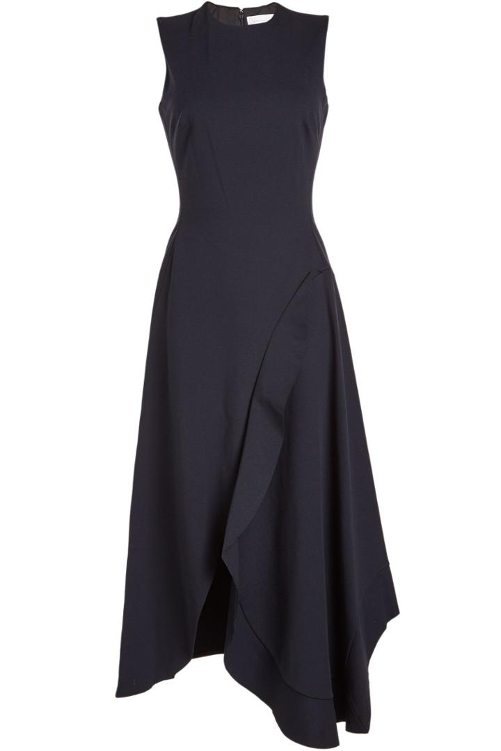 Victoria Beckham Victoria Beckham Sleeveless Asymmetric Ruffle Dress