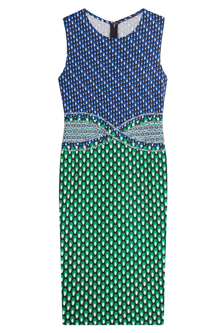 Diane Von Furstenberg Diane Von Furstenberg Printed Silk Dress - Green