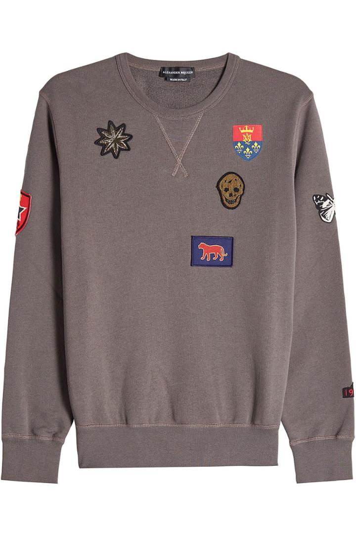 Alexander Mcqueen Alexander Mcqueen Cotton Sweatshirt With Patches