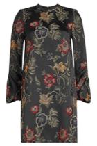 Rosetta Getty Rosetta Getty Embroidered Satin Shift Dress