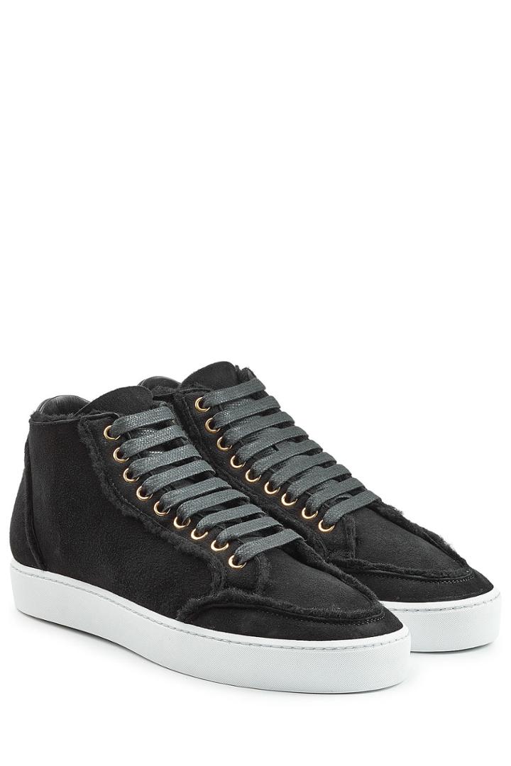 Burberry Burberry Suede Sneakers With Shearling