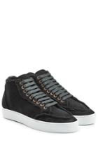 Burberry Burberry Suede Sneakers With Shearling