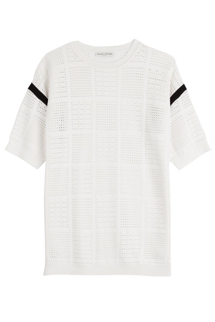 Each Other Each Other Crochet Knit Top - White
