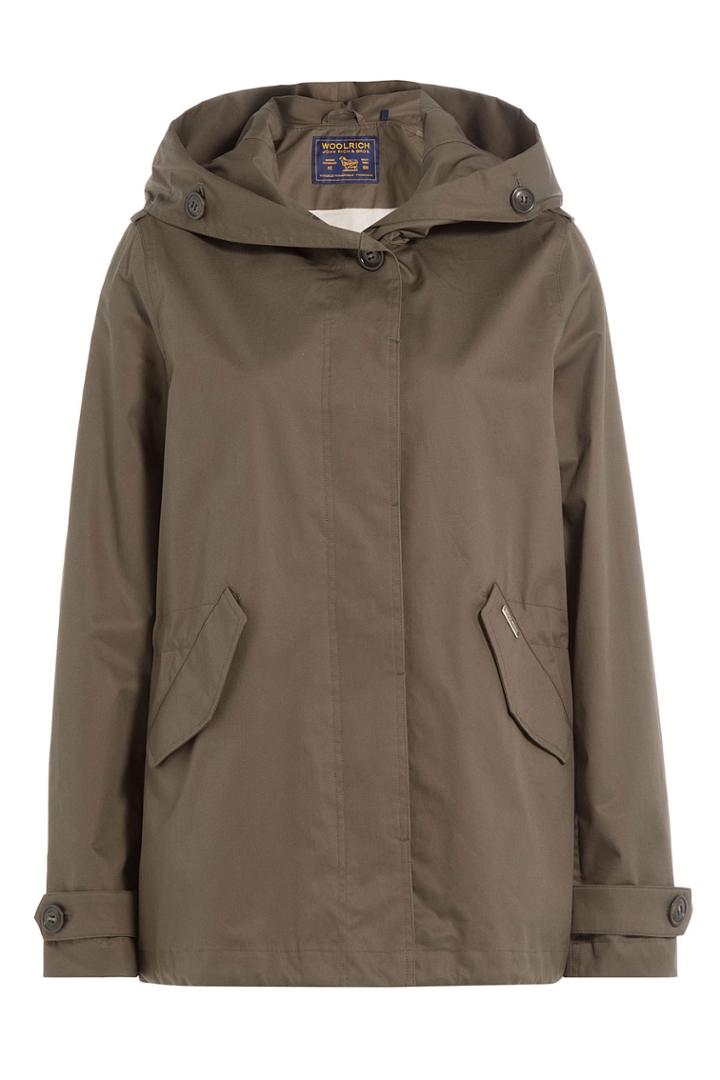 Woolrich Woolrich Prescott Short Cotton Parka - Green