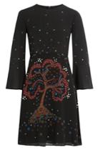 Valentino Valentino Cherry Tree Printed Silk Dress