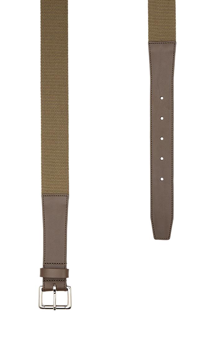 A.p.c. A.p.c. Fabric Belt With Leather