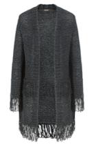 Steffen Schraut Steffen Schraut Metallic Fringed Cardigan - Blue