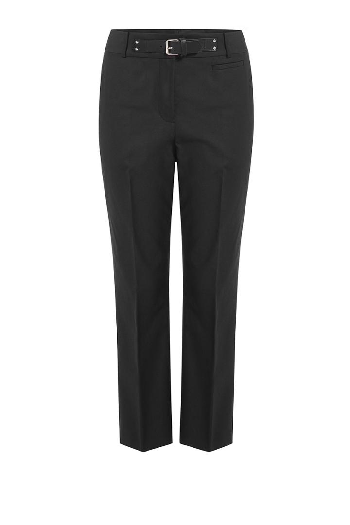 Alexander Wang Alexander Wang Cotton Belted Trousers - Black