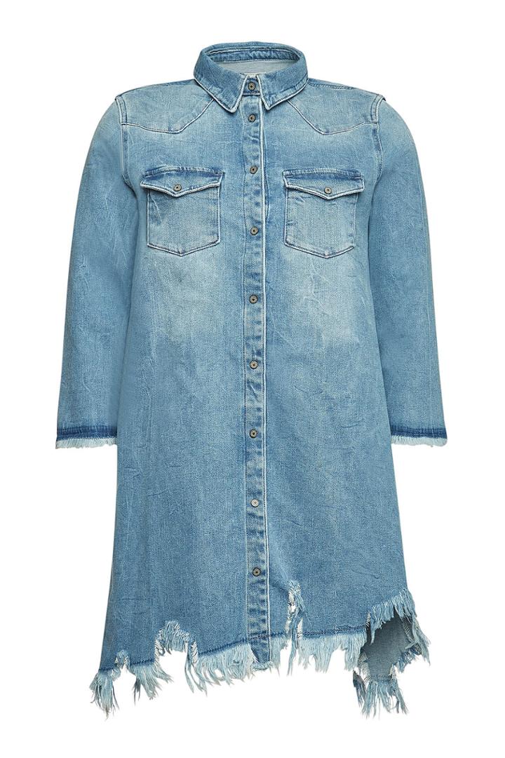 Zadig & Voltaire Zadig & Voltaire Relma Distressed Denim Dress