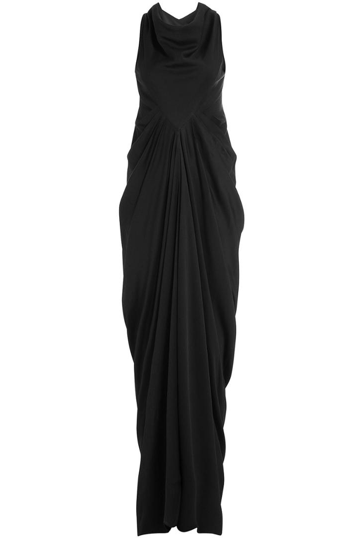 Rick Owens Rick Owens Draped Front Dress - Black