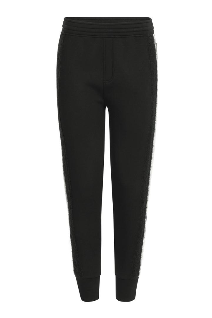 Neil Barrett Neil Barrett Jersey Sweatpants With Wool-mohair Trim