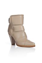 Chloé Chloé Quilted Leather Ankle Boots - Beige