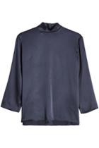 Vince Vince Silk Blouse With High Neck