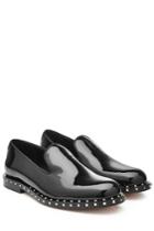 Valentino Valentino Studded Patent Leather Loafers