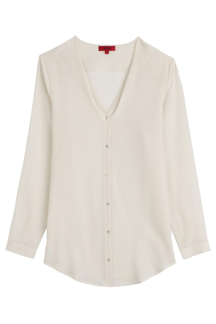 Hugo Hugo Silk Emedea Blouse - Beige