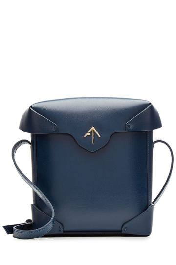 Manu Atelier Manu Atelier Mini Pristine Leather Shoulder Bag - Blue