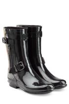 Burberry Burberry Rubber Rain Boots With Check Panel