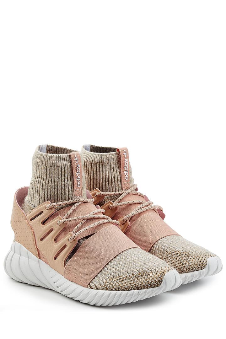 Adidas Originals Adidas Originals Tubular Doom Sneakers With Leather