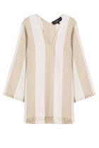 Derek Lam Derek Lam Embroidered Cotton Blend Tunic Dress