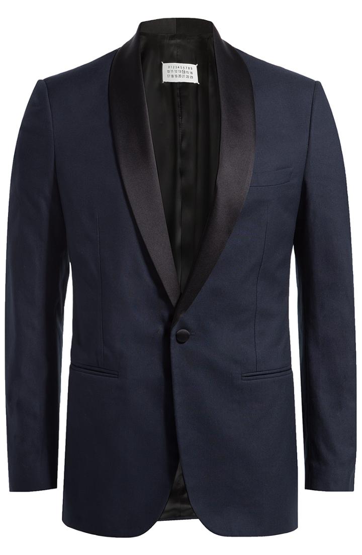 Maison Martin Margiela Cotton Blazer With Satin Lapels