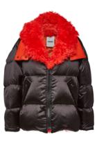 Army By Yves Salomon Army By Yves Salomon Quilted Down Jacket With Lambskin And Shearling