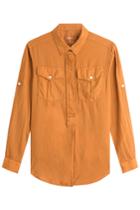 Closed Closed Cotton Shirt With Buttoned Pockets - Yellow