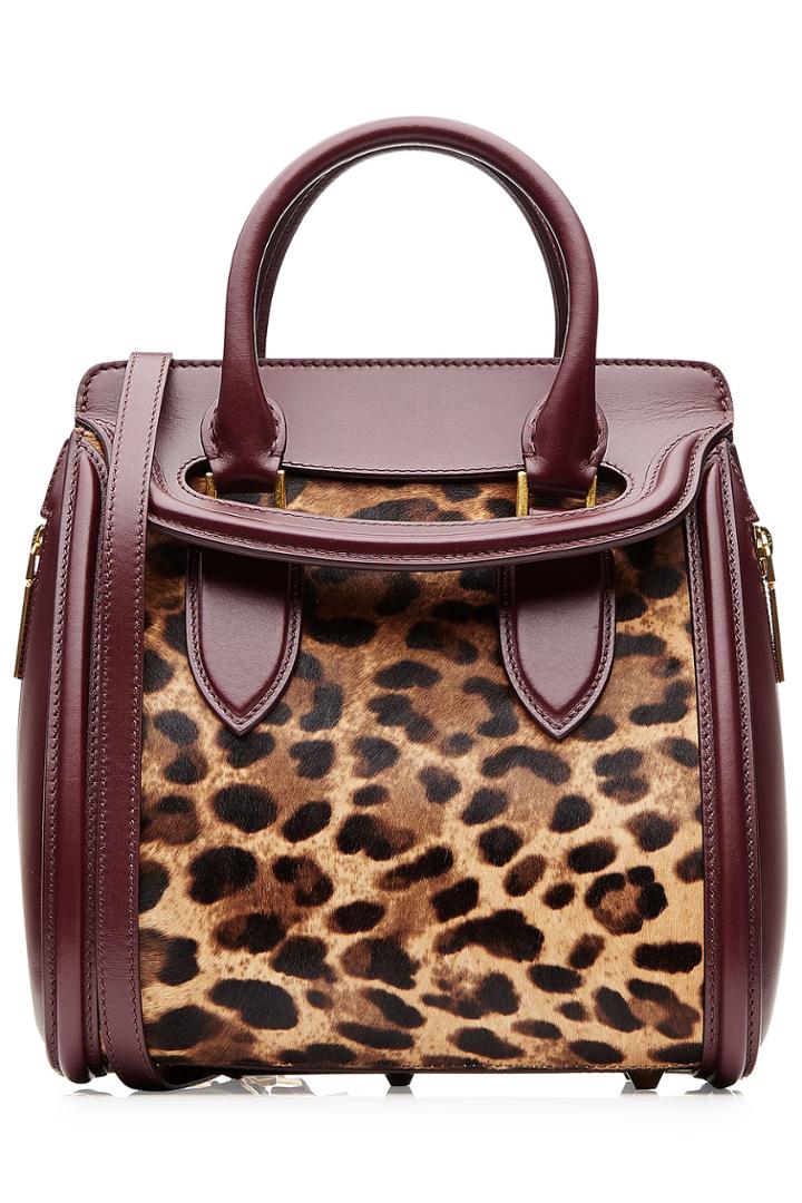 Alexander Mcqueen Alexander Mcqueen Heroine Mini Leather And Pony Hair Tote - Multicolor