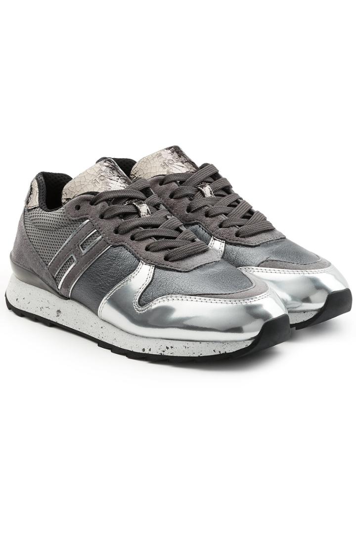 Hogan Hogan Sneakers With Suede And Metallic Leather