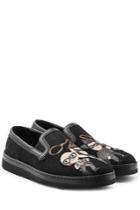 Dolce & Gabbana Dolce & Gabbana Leather Slip-ons - Black