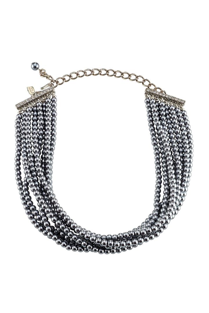Kenneth Jay Lane Kenneth Jay Lane Pearl Bead Choker - Silver