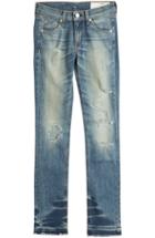 Rag & Bone Cropped Jeans With Distressed Finish