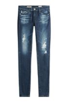 Adriano Goldschmied Adriano Goldschmied Cotton-jersey Distressed Skinny Jeans - None