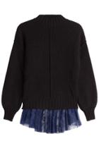 Philosophy Di Lorenzo Serafini Philosophy Di Lorenzo Serafini Pullover With Lace - Black