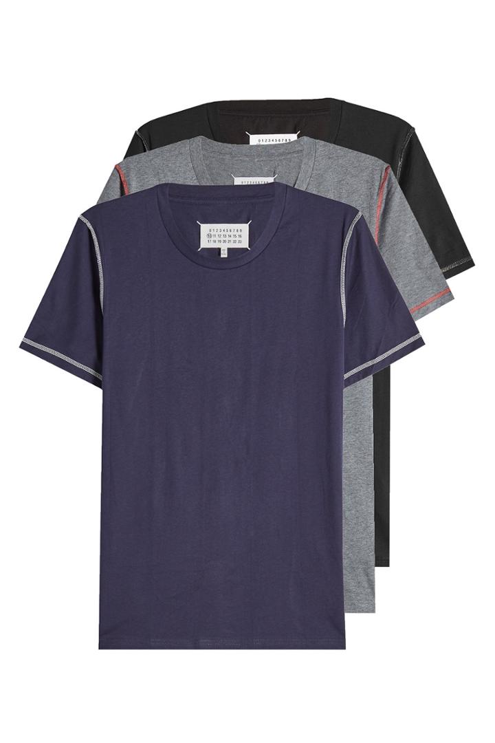 Maison Margiela Maison Margiela Pack Of 3 Cotton T-shirts