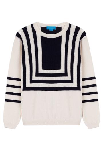 M I H M I H Wool Geometric Knit Pullover