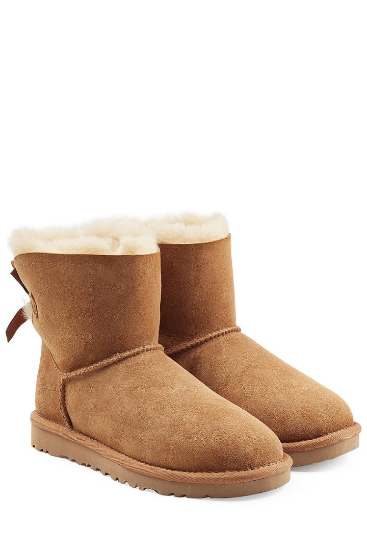 Ugg Australia Ugg Australia Sheepskin Bailey Mini Knit Bow Boots