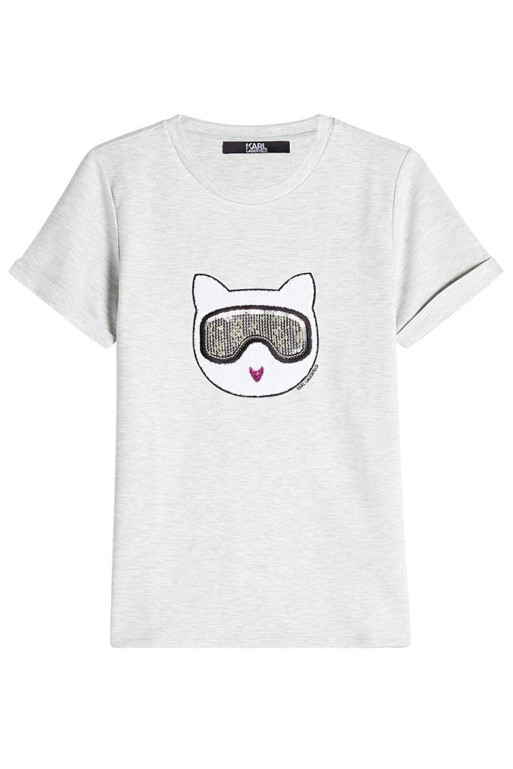 Karl Lagerfeld Karl Lagerfeld T-shirt With Patch - Grey