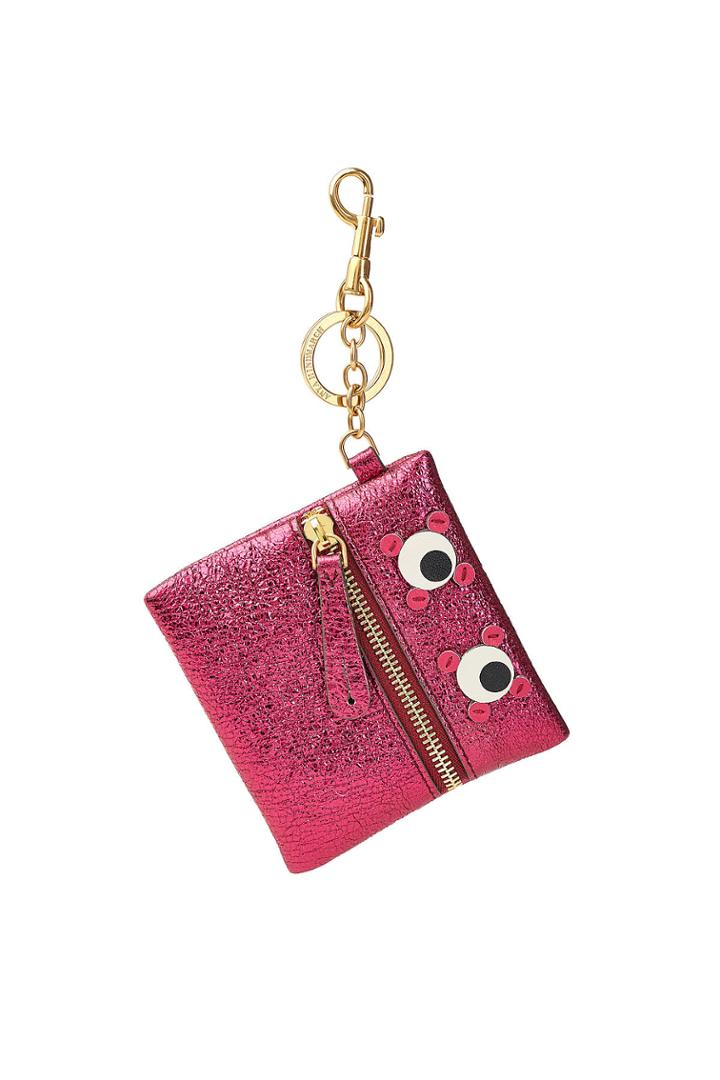 Anya Hindmarch Anya Hindmarch Metallic Leather Keychain