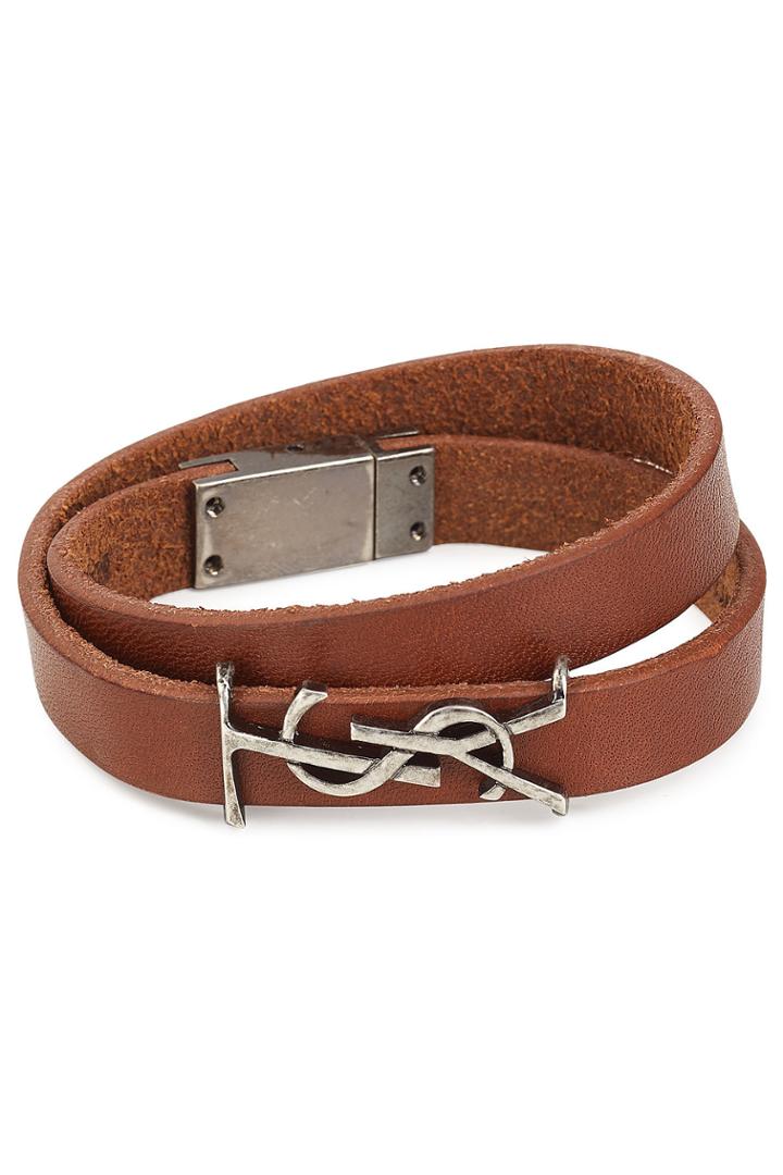 Saint Laurent Saint Laurent Leather Belt Bracelet