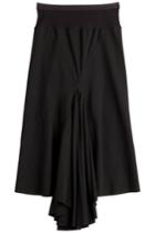 Rick Owens Rick Owens Wool-viscose Ruched Front Skirt