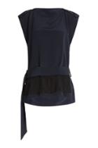 Derek Lam Derek Lam Sleeveless Silk Top With Fringe Belt