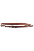 Donna Karan New York Donna Karan New York Embellished Leather Belt - Brown