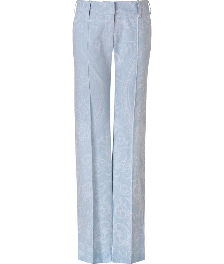 Balmain Vintage Blue Wide Leg Pants