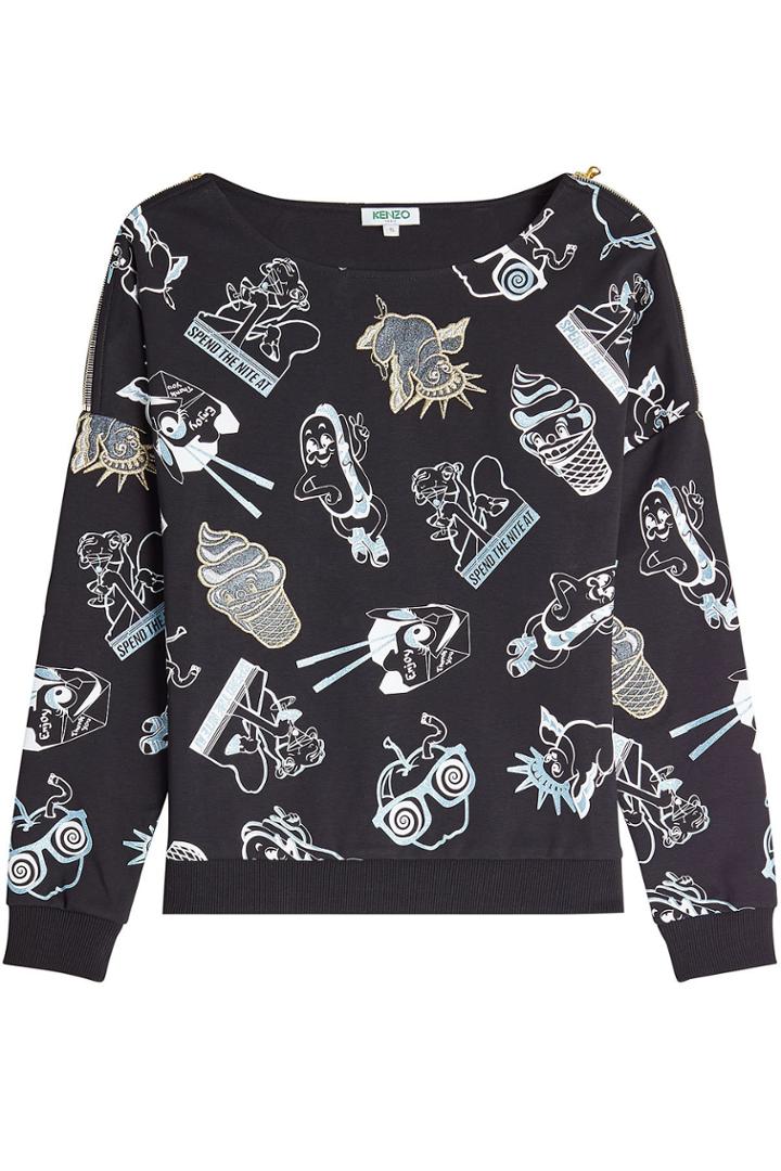 Kenzo Kenzo Printed Sweatshirt With Cotton