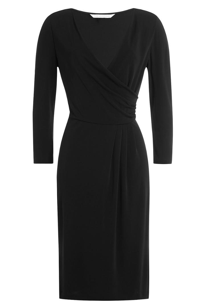 Diane Von Furstenberg Diane Von Furstenberg Jersey Wrap Dress - Black