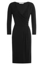 Diane Von Furstenberg Diane Von Furstenberg Jersey Wrap Dress - Black