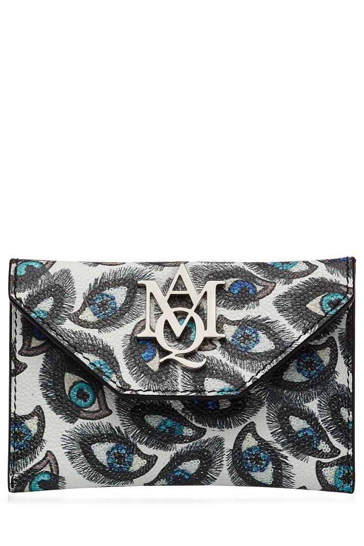 Alexander Mcqueen Alexander Mcqueen Printed Leather Card Holder - Multicolor